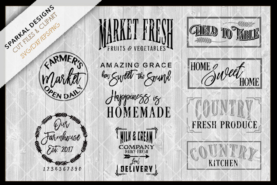 Farmhouse Bundle Sale ~ SVG Files in Objects - product preview 8