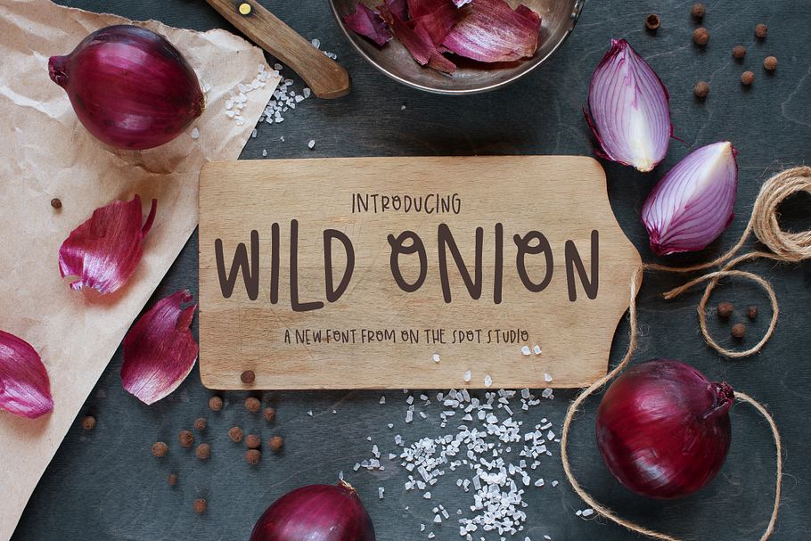 Wild Onion in Display Fonts - product preview 8