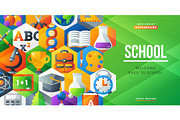 Back to school creative banner