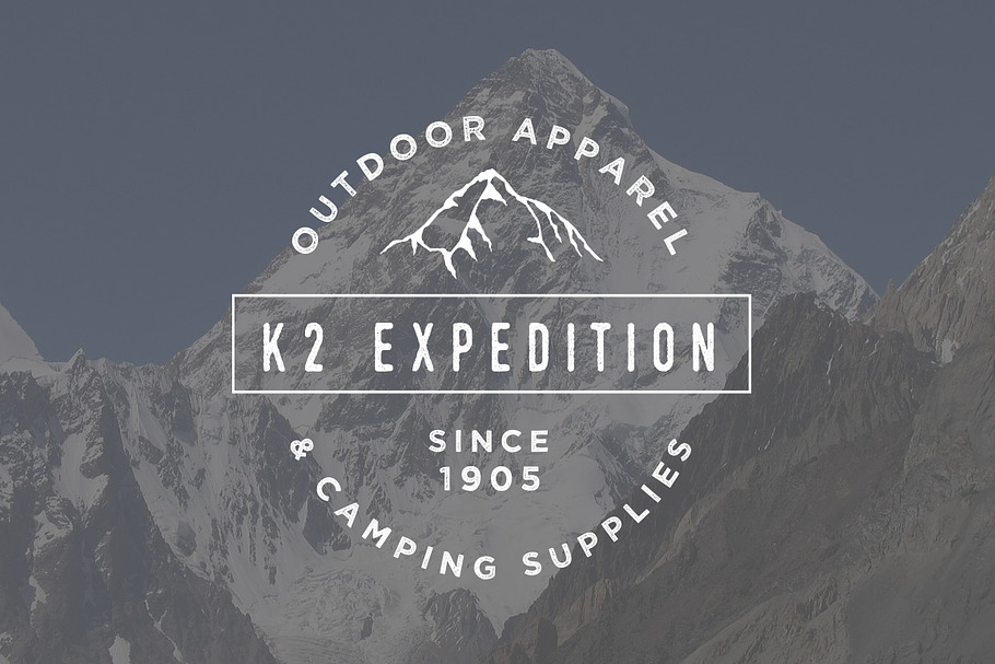 K2 Mountain Logo Template