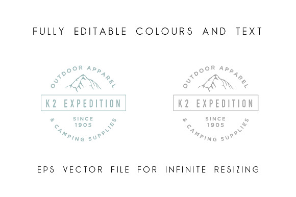 K2 Mountain Logo Template in Logo Templates - product preview 1