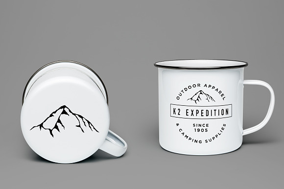 K2 Mountain Logo Template in Logo Templates - product preview 2