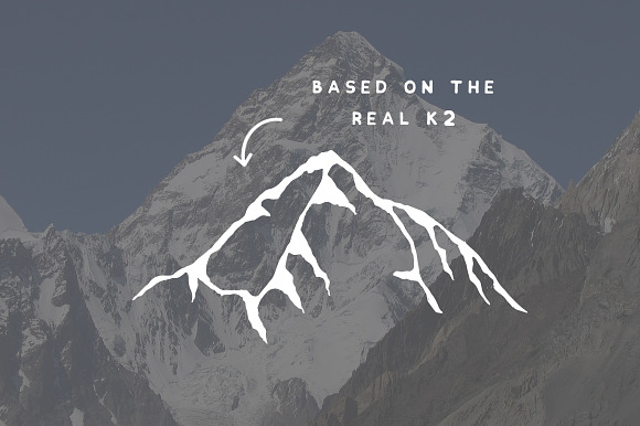 K2 Mountain Logo Template in Logo Templates - product preview 4