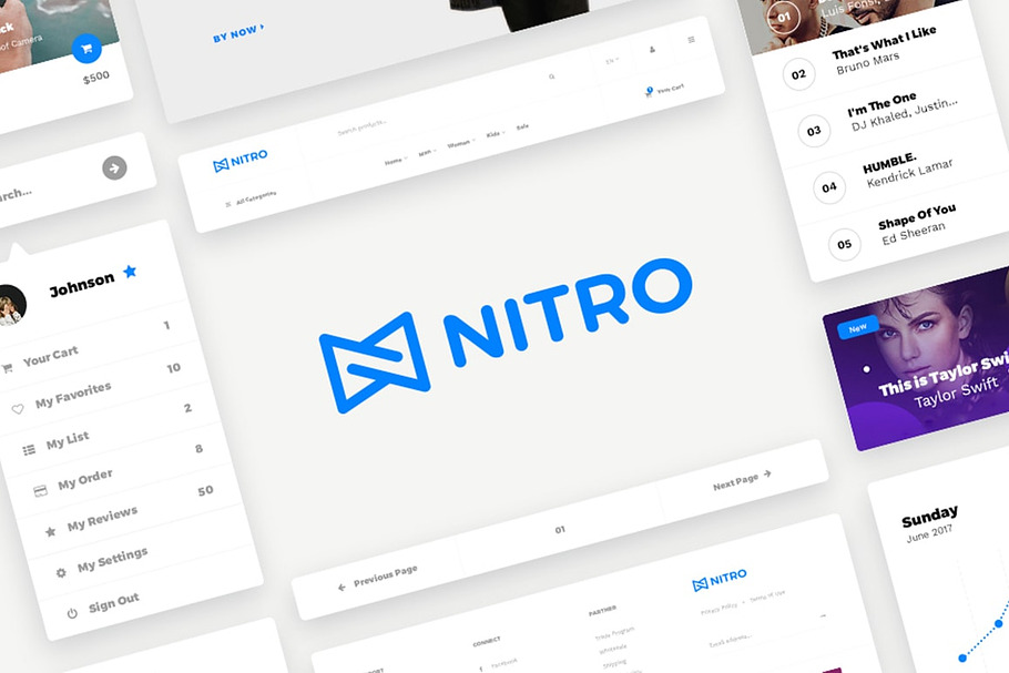 Nitro - Web UI Kit in UI Kits and Libraries - product preview 8