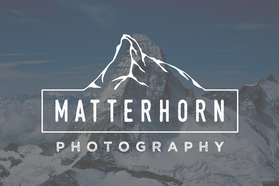 Matterhorn Mountain Logo Template in Logo Templates - product preview 8