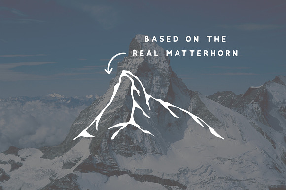 Matterhorn Mountain Logo Template in Logo Templates - product preview 2
