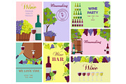 Winemaking Template Colorful Collage of Wine Drink