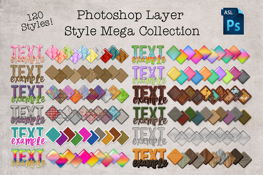 Mega Photoshop Style Collection in Photoshop Layer Styles - product preview 8