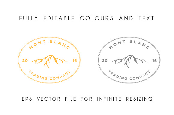 Mont Blanc Logo Template in Logo Templates - product preview 1