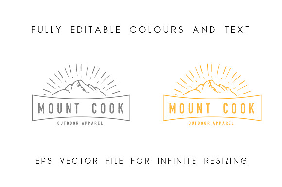 Mount Cook Logo Template in Logo Templates - product preview 1