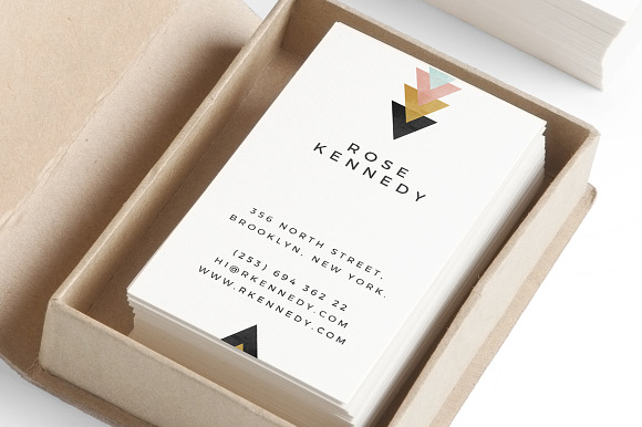 Tribal Arrows Business Card Template in Business Card Templates - product preview 2