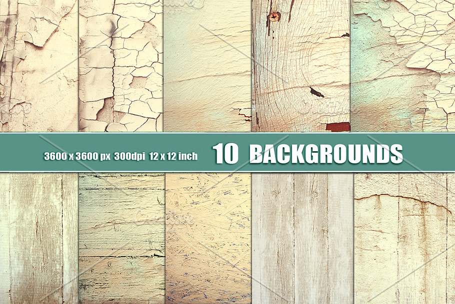 Shabby background wood wall textures in Textures - product preview 8