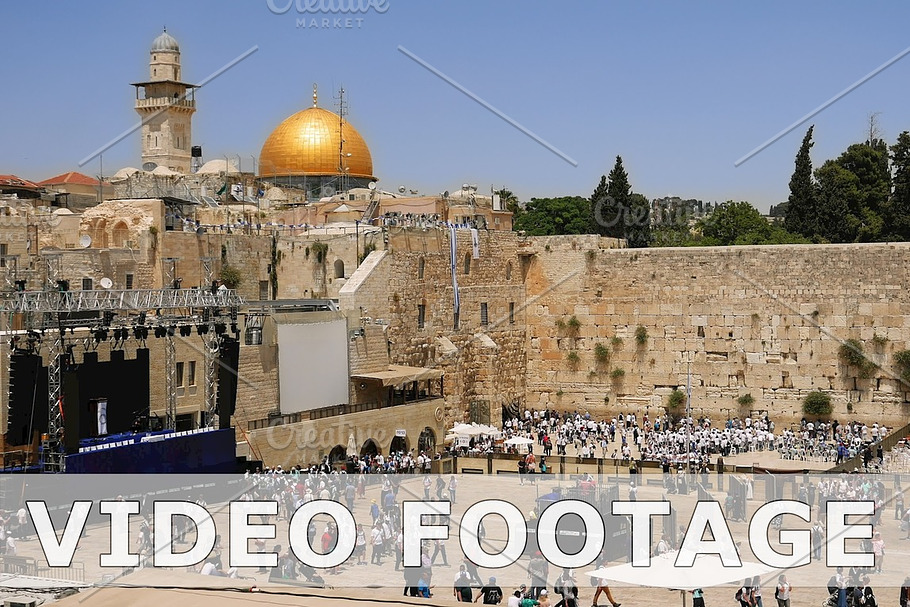 Western Wall in Jerusalem Jewish sacred place in Graphics - product preview 8
