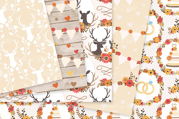 Fall Rustic Wedding Patterns in Patterns - product preview 2