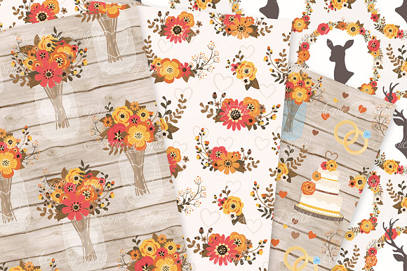 Fall Rustic Wedding Patterns in Patterns - product preview 3