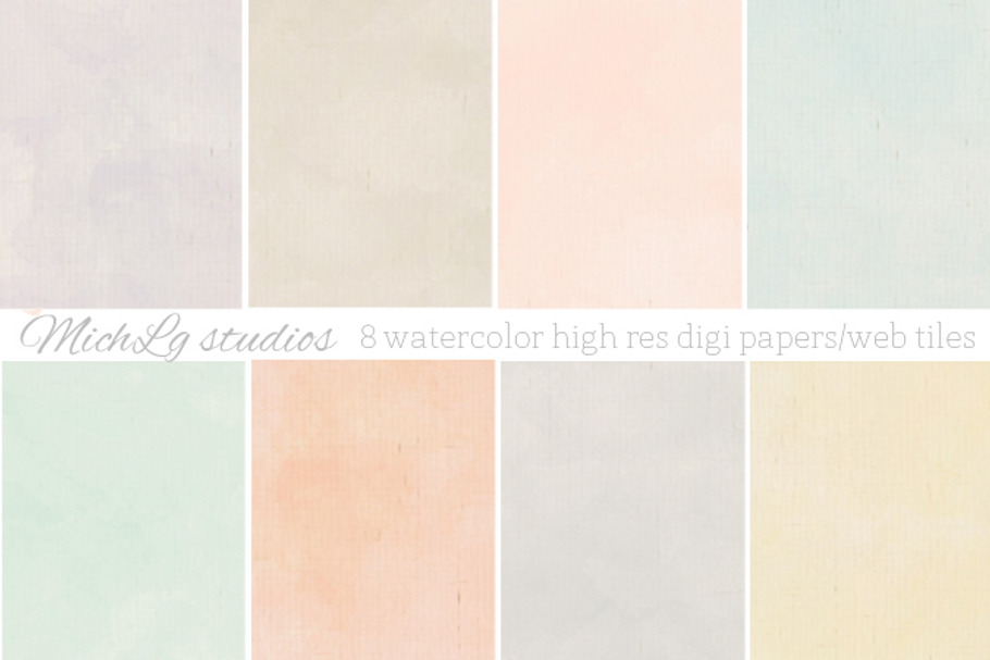 8 Watercolor web tiles & high res in Patterns - product preview 8