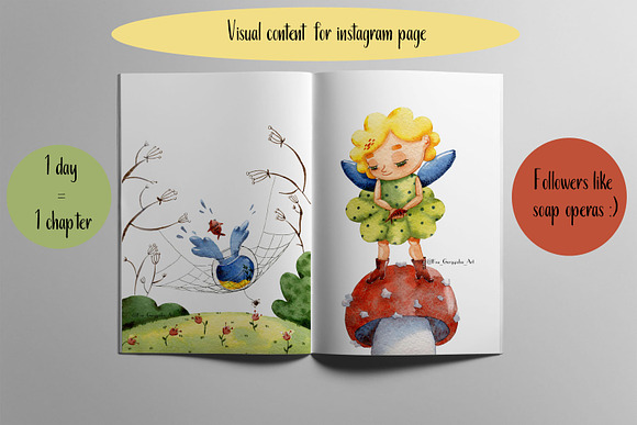Fairy's gift -children's comic strip in Illustrations - product preview 1