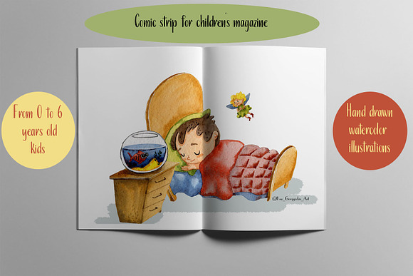 Fairy's gift -children's comic strip in Illustrations - product preview 2