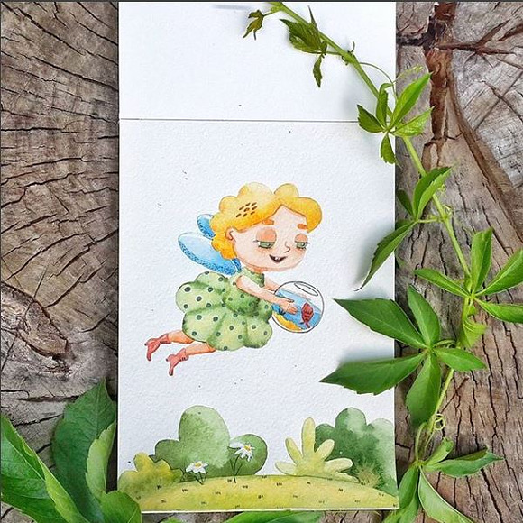 Fairy's gift -children's comic strip in Illustrations - product preview 4