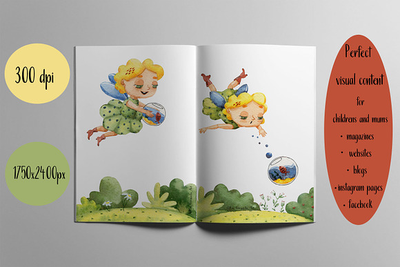 Fairy's gift -children's comic strip in Illustrations - product preview 13