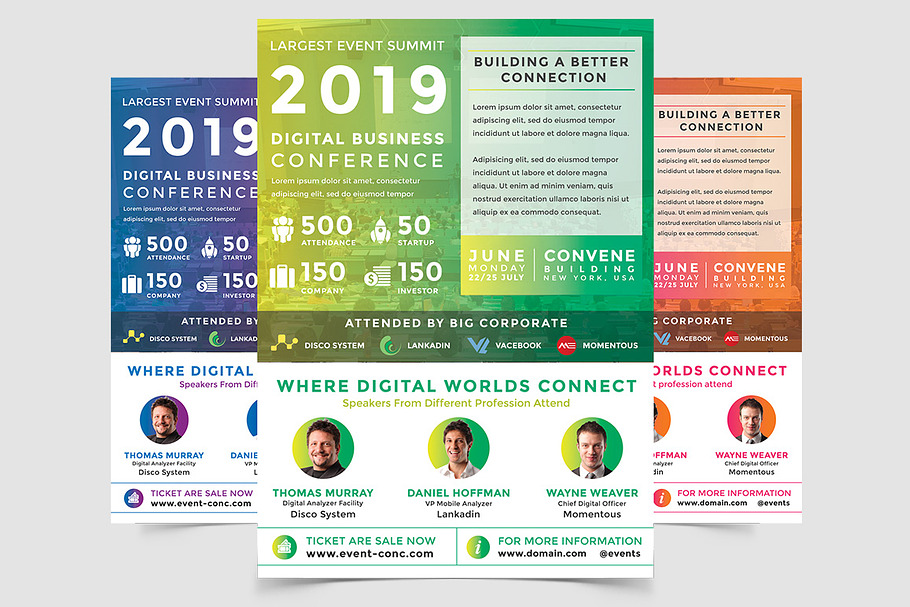 Digital Conferences Event Flyer