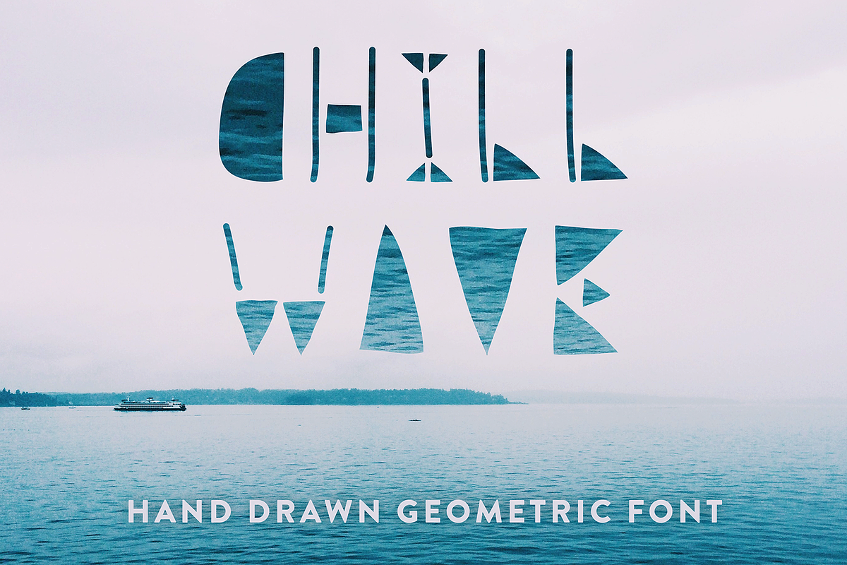 Chill Wave - Geometric Font in Display Fonts - product preview 8