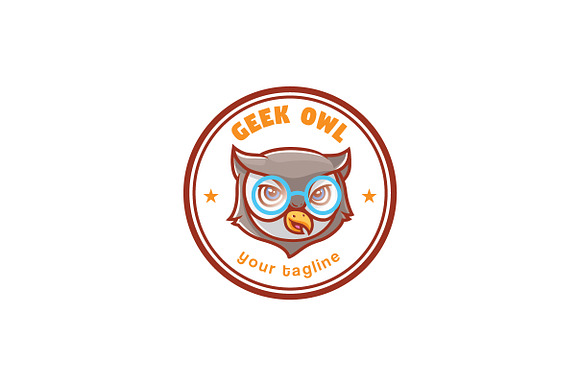 Geek Owl Logo in Logo Templates - product preview 2