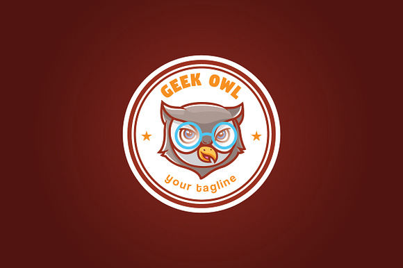 Geek Owl Logo in Logo Templates - product preview 3