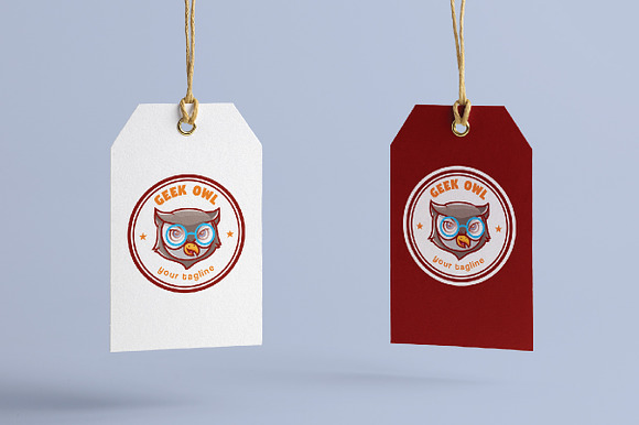 Geek Owl Logo in Logo Templates - product preview 4