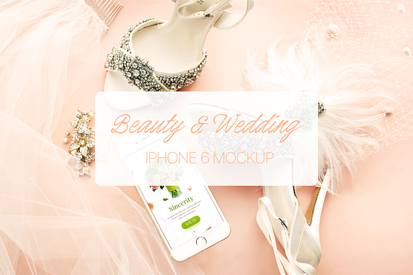 Wedding & Beauty iPhone 6 Mockup