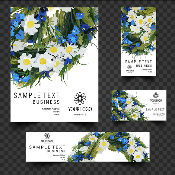 Business Card Template in Illustrations - product preview 3