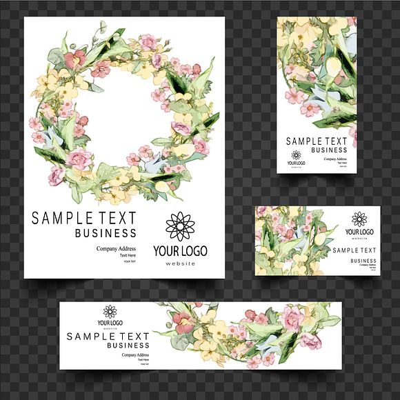 Business Card Template in Illustrations - product preview 4