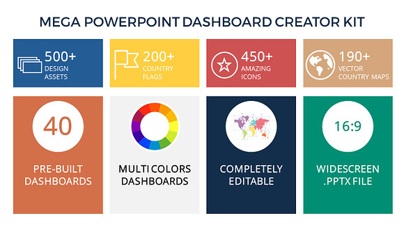 Mega PowerPoint Dashboard Creator in PowerPoint Templates - product preview 1