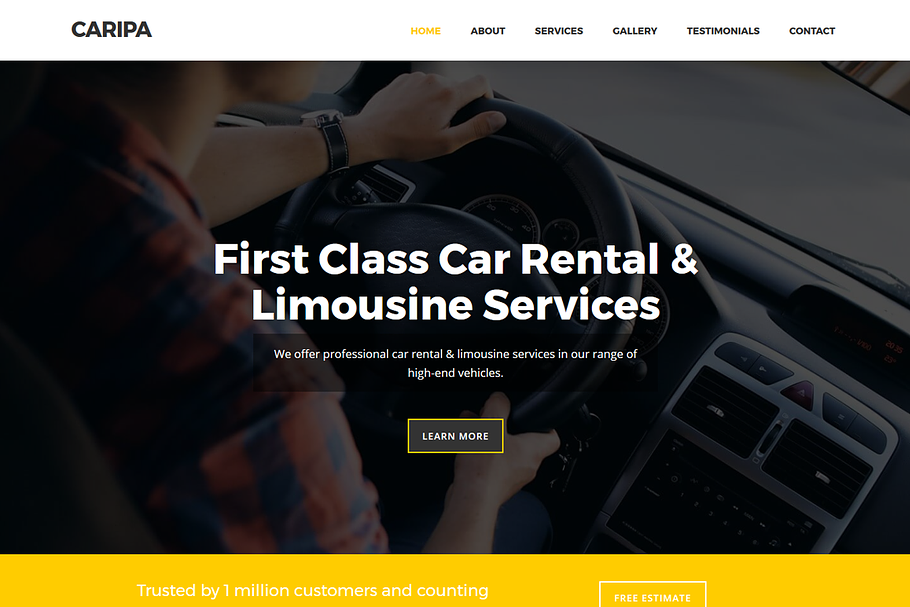 Caripa - Car Rental Website Template
