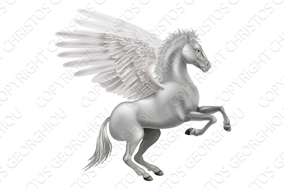 Pegasus horse in Illustrations - product preview 8