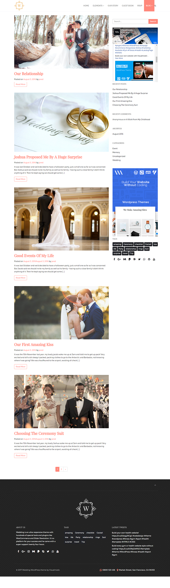 Wedding WordPress Theme in WordPress Wedding Themes - product preview 17