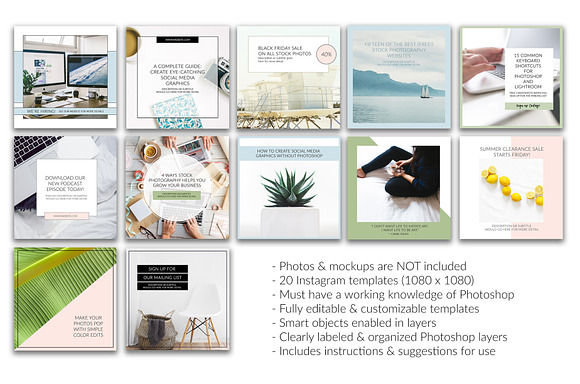 Instagram Social Media Pack Vol 1 in Instagram Templates - product preview 1