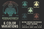 Robot Warrior Tshirt Design