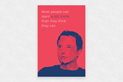 Elon Musk Vector + Poster