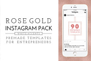 Rose Gold and White Instagram Pack