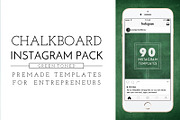 Green Chalkboard Instagram Pack