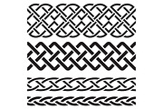 Set of Celtic Pattern Borders