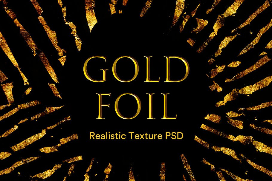 Realistic Gold Foil Texture Pack