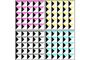 Cute 80's style seamless geometric pattern