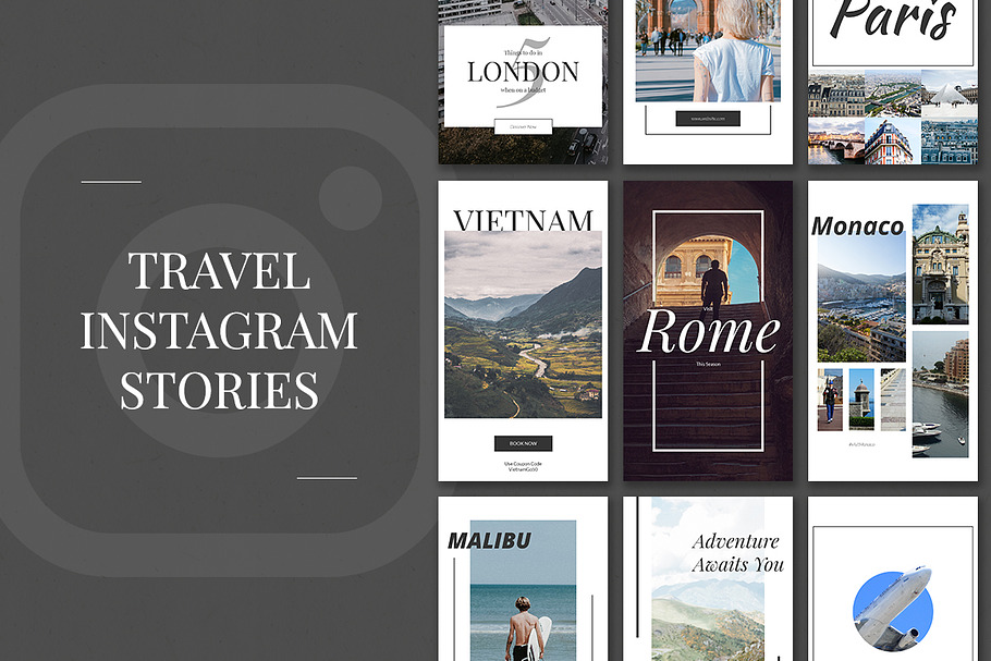 Travel Instagram Stories in Instagram Templates - product preview 8