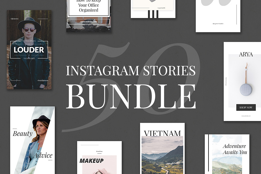 50 Instagram Stories Bundle in Instagram Templates - product preview 8