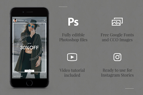 Shop Instagram Stories in Instagram Templates - product preview 1