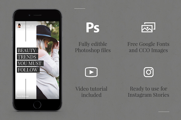Beauty Instagram Stories in Instagram Templates - product preview 1
