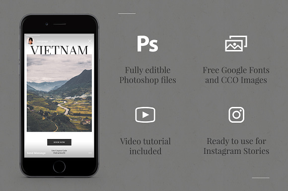 Travel Instagram Stories in Instagram Templates - product preview 1