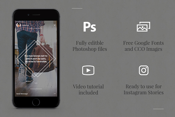 Quotes Instagram Stories in Instagram Templates - product preview 1